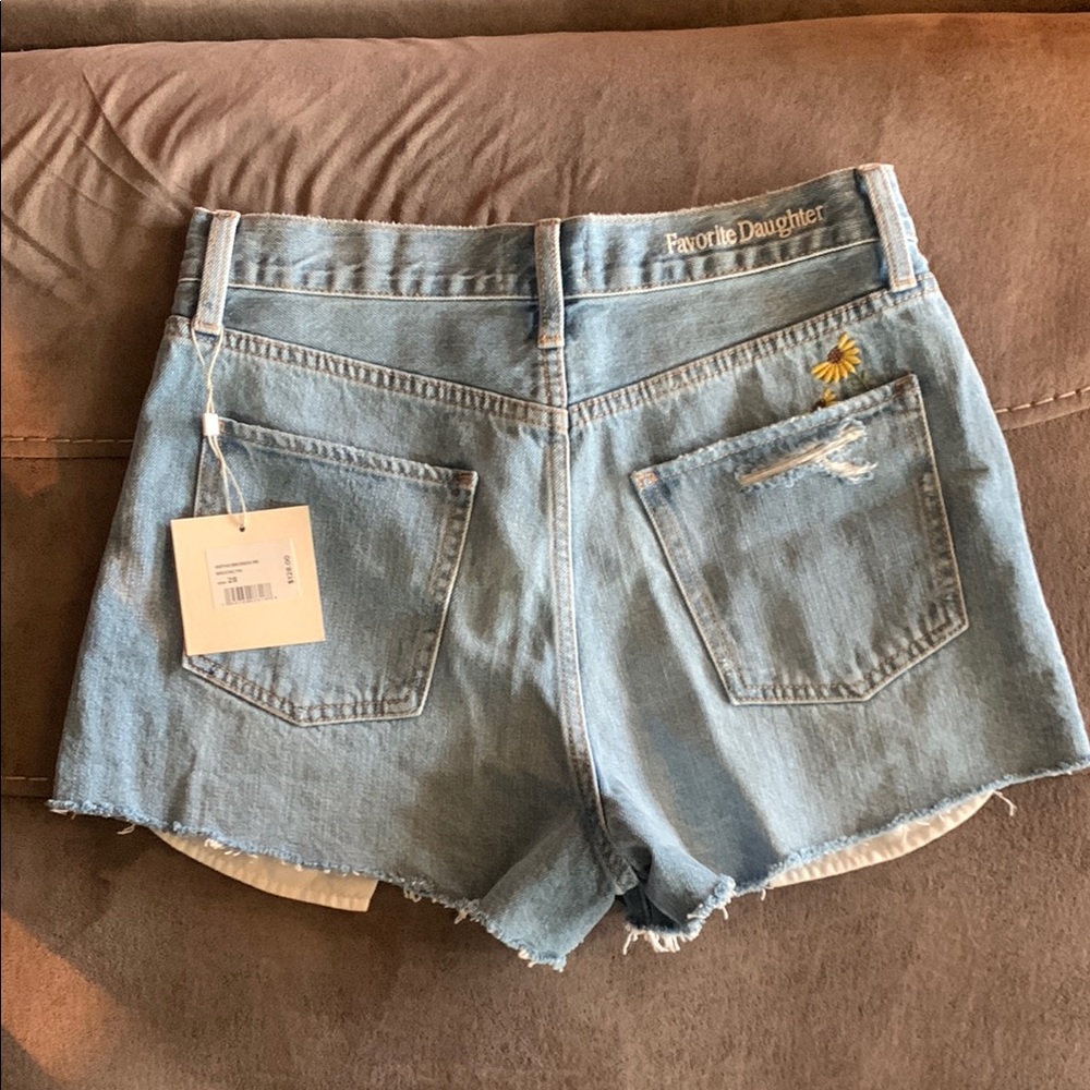 Favorite Daughter Sky Blue Jean Shorts